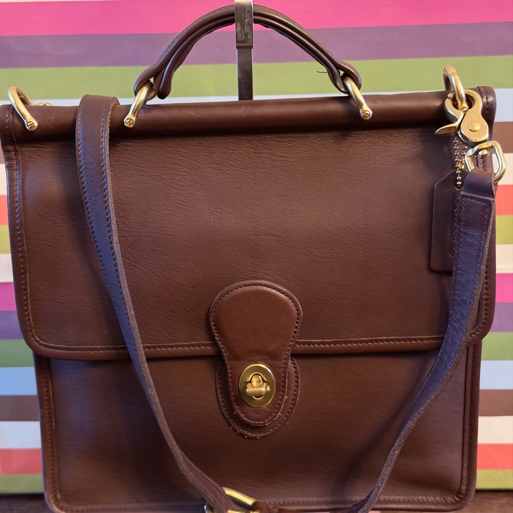 Coach Willis Style #9927 Brown Leather Crossbody Bag, Vintage, rare find!